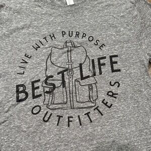 Best Life Gray Graphic Tee